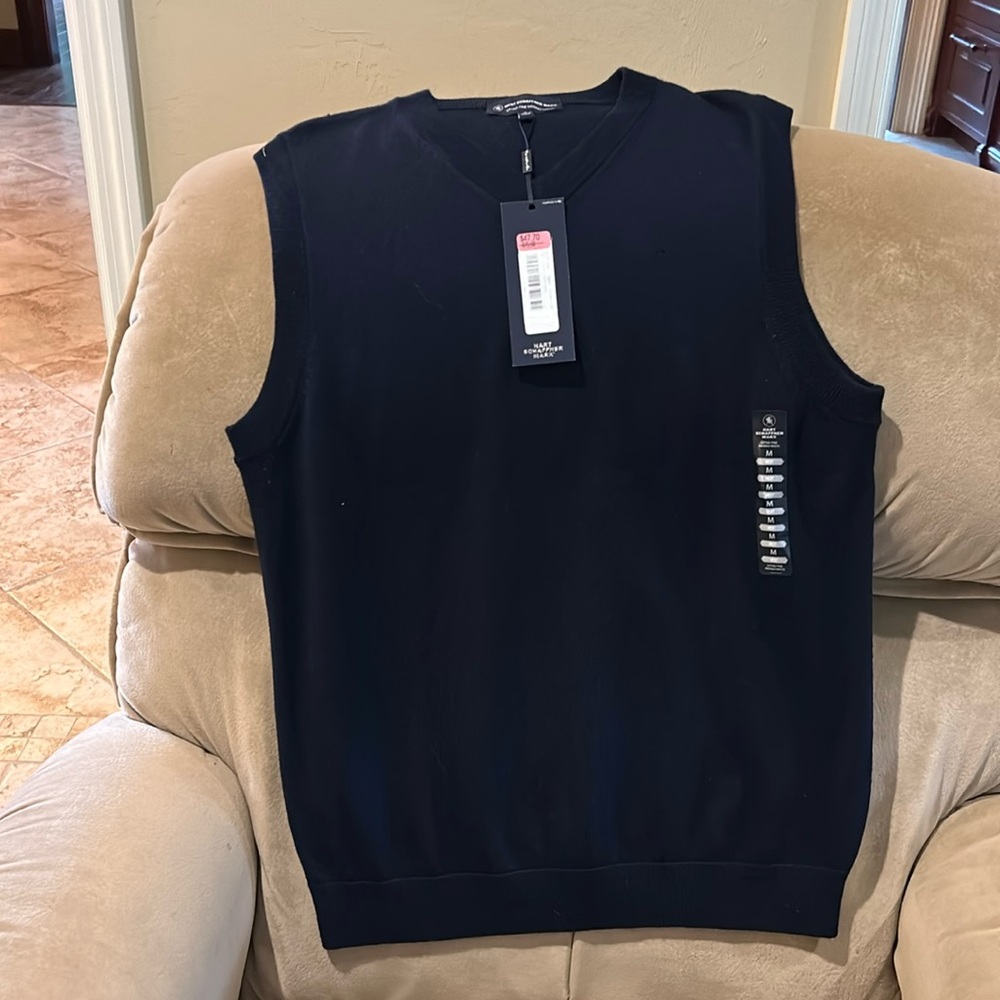 Men’s sweater vest by Hart Schaffer Marx